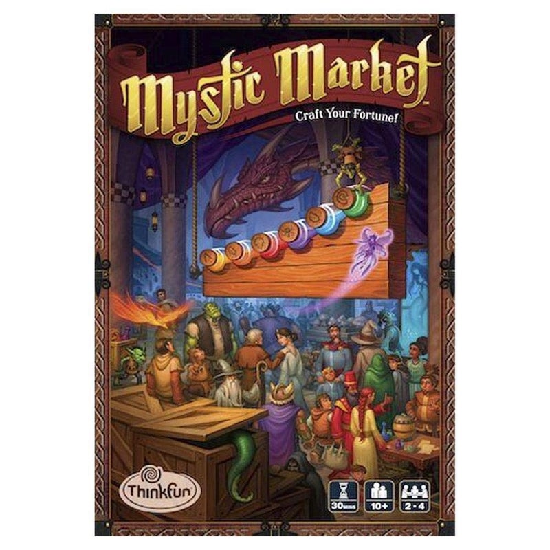 ThinkFun Mystic Market Strategy Card Game For 2-4 Players Ages 10 and Up â€“ An Exciting Fast Paced Game Perfect for Both Families and Gamers, Multi - Image 1
